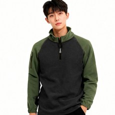 YONO 남성 겨울 방한 후리스 티셔츠 따뜻한 보온 기모 작업복 등산복