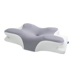 JEELEEKO 고밀도 메모리폼 인체공학 경추베개, 1개, 그레이