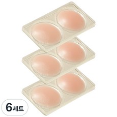 marun5 矽膠女用胸貼 裸膚色, 6個