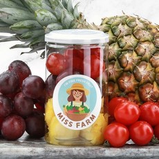 [밋앤밀] 미스팜 하루 한 컵과일 200g 12종류, 혼합2(파인애플+토마토+포도) 200g, 혼합2(파인애플+토마토+포도) 200g