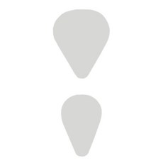 플룻 엄지손가락 미끄럼 방지 실리콘 패치 2매, 1개, 노멀타입