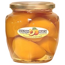 골든피치 복숭아 병조림 통조림 황도 하프컷 지중해 황금복숭아 550g, 1개, 2개입