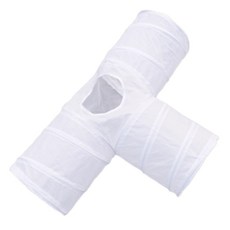 캣튜디오 고양이터널 흰색 화이트 바스락터널 캣터널 숨숨집, 1개, T형