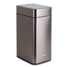 (SH) 키친아트 자동 센서 스마트 휴지통 KB-2025 20L 냄새차단 종량제 호환, 메탈그레이