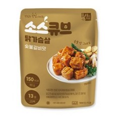 육식토끼 닭가슴살 소스큐브 80g 4종 50팩, (소스큐브)숯불갈비, 50개