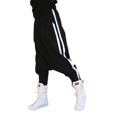 WAWAMOM 빅사이즈 여성 추동 기모 배기팬츠 여자 라인 똥싼바지 GJA019