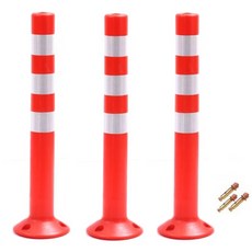 쿠몽 차선규제봉 탄력봉 백색반사지 75cm, 3개