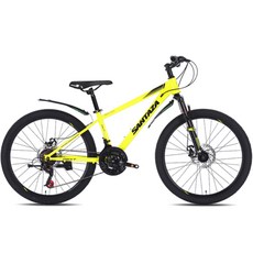 2025 케이투바이크 MTB 자전거 레이브2.1D 24인치 초등학생 원터치 21단 디스크브레이크, 1개, 156cm, 네온