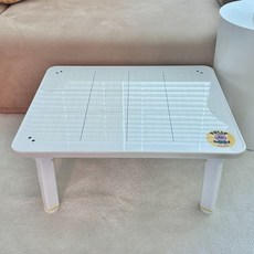 튤리메익스 화이트보드 어린이책상 접이식 유아공부상, 옐로우테이블