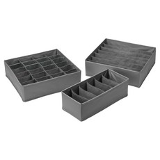 Joeun Living 內衣收納盒3件組 灰色, 4套