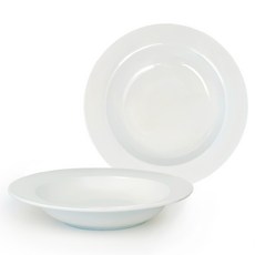 온담도자기 본차이나 파스타 접시 23cm, 2개, 화이트