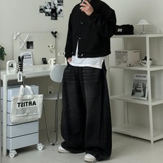 르위 스웨이드 크롭 가디건 스토퍼 오버핏 자켓