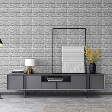 타오진 접착식 폼블럭 이음새 없는 보온 단열 폼타일 70cm x 20m, 1개, 회색