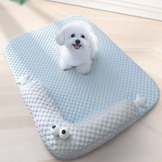 AnyStar 사계절 강아지 방석 고양이 매트, 스카이블루