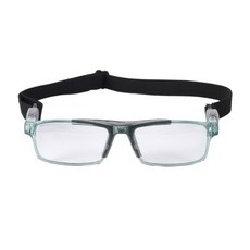 스포츠고글 축구안경 농구안경 스쿼시 마라톤 뿔테형 고글 (렌즈교환 가능), 투명/그레이, 1개