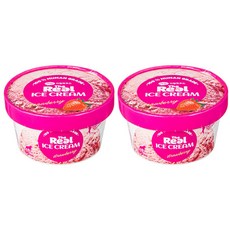하림펫푸드 더리얼 강아지 아이스크림 (냉동), 스트로베리, 90ml, 2개