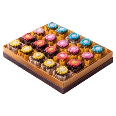 수제 꽃 양갱 세트 !! 6구 10구 15구 20구 명절 추석 생일 기념일 결혼 상견례 답례 용 고급 선물, 800g, 20개, 꽃양갱20구