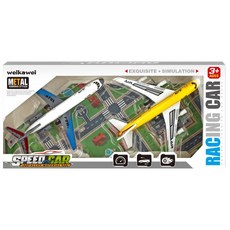 합금 비행기 장난감 세트 2종 세트 시뮬레이션 모형, 1개