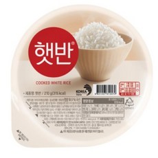 햇반 백미밥, 210g, 16개