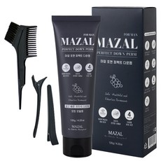 마잘 저자극 비건 셀프 다운펌 120g + 펌브러쉬 + 장갑 + 집게 + 파마지, 1개, 120ml, 세트 1개