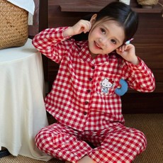 남아 여아 내복 파자마 아동용 잠옷 반팔 상하복 파자마 유아 내복