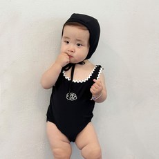 로이앤한나 3개월 6개월 9개월 신생아 돌 여아 여자아기 럭셔리 꽃포인트 원피스수영복세트