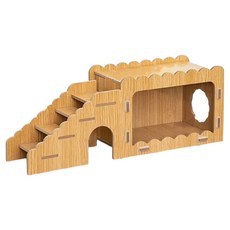 델라무드 햄스터 은신처 계단 디깅박스 오픈형, 1. 베이지, 1개