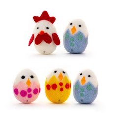 DING DONG PET 寵物貓用小雞造型玩具 5入, 混色, 1組