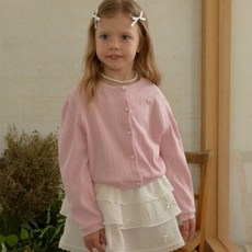 베리베리 아일렛가디건 26봄 화이트 핑크