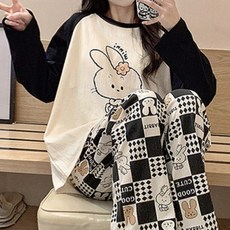 [블랑커브] 브라캡 일체형 큐티 잠옷세트