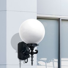 호박등 구슬등 벽등 LED 인테리어 벽조명 벽부등 옥외 간접 조명 NMSCG015B, 검정