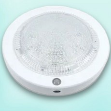 LED 원형 스틸 센서등, 주광색(흰 빛), 1개