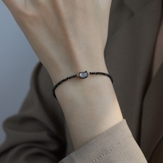 뚱보 블링블링 크리스탈 고양이 비즈 팔찌