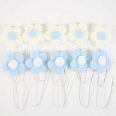 DIY 꽃다발재료 양모꽃 10송이, 10개, 블루 10개, 블루