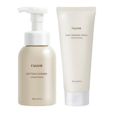 러베 100시간 고보습 크림 150ml + 엉덩이 클렌저 300ml, 1세트