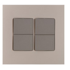 電燈開關面板 4格 香檳金, 1個
