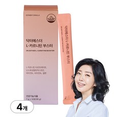 [본사직영] 여에스더 L-카르니틴 부스터 (다이어터를 위한 체지방/혈당/배변 솔루션), 4개, 14회분