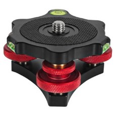 체리스팟 CS-LP64 카메라 삼각대 레벨링 베이스 수평 미세조절 플레이트, 1개, 헤드
