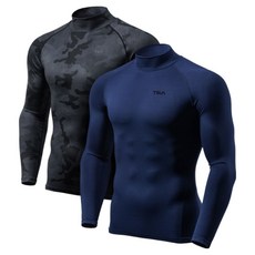 테슬라 언더레이어 기모 터틀넥 골프이너웨어 2팩 TM-YUT22