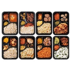 블랙컨슈머 8키트 다이어트 식단 직장인 자취생 혼밥 식사대용 단백질 양많은 냉동 도시락, 235g, 8개