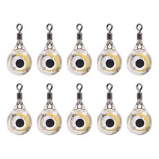 미니 눈알 집어등 10개입 LED 수중 케미, 화이트, 10개