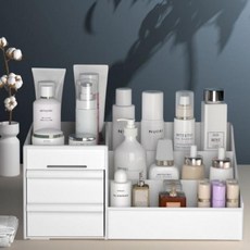 셀리오 다용도 화장품 메이크업 정리함, 화이트, 1개