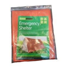 모바일하이진 비상용 보온 생존 은박 간이 텐트, 오렌지, 1개