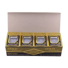 GOLD KINGDUM 포커카드, 12개, 혼합색상