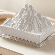 CLOUD RISING 야광 알프스 설산 디자인 석고 방향제 향오일용 확산석 차량 실내 장식