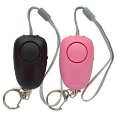 코지치 호신용 경보기 usb 충전식 led 라이트 호신용품, 검정, 1개