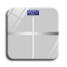 스마트 디지털 체중계 - USB충전 0.01kg 정밀 측정, 1개, 화이트, 스마트체중계