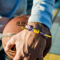 NBA볼러밴드 패션 꽈배기팔찌 스포츠팔찌