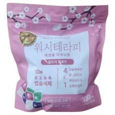워시테라피 캡슐세제 파우치형, 1개, 100개입