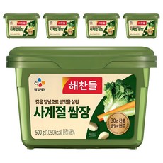 해찬들 사계절 쌈장, 500g, 5개